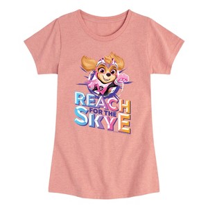 Girls' - Paw Patrol - Reach For The Skye Fitted Short Sleeve Graphic T-Shirt - 1 of 4