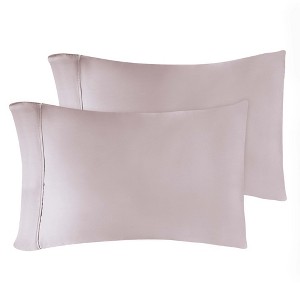 Premium Cotton 400 Thread Count Solid Pillowcase Set of 2 by Blue Nile Mills - 1 of 3