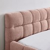 CAVINAS Queen Size Chenille Fabric Bed Frame with Thick Fabric, Upholstered Grounded Platform Bed with Headboard and Solid Frame - 3 of 4
