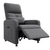 Power Recliner Chair, Adjustable Electric Recliner Ergonomic Overstuffed Sofa,2 Side Pockets and USB Port,Home Theater Seating for Living Room - 2 of 4