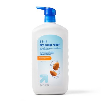 2-in-1 Dry Scalp Relief Dandruff Shampoo + Conditioner with Almond Oil - 33.8 fl oz - up & up™