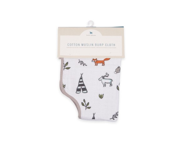 Little Unicorn Cotton Muslin Burp Cloth - Forest Friends