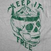 Mens Funny T Shirts Keep It Free Sarcastic Camping Graphic Novelty Tee For Men - Crazy Dog Men's T Shirt Light Grey S - 2 of 4