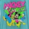 Women's Mickey & Friends 80s Group Logo Racerback Tank Top - 2 of 4