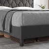 Twin Bed Frame with Upholstered Headboard, Platform Bed, Wood Slats Support, Noise Free, No Box Spring Needed, Gray, Easy Assembly - 4 of 4