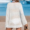 Women's Seaside Whispers Crocheted Cover-Up Dress -Cupshe - 4 of 4