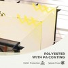 Resenkos 2 Pcs Pergola Replacement Canopy, UV Protection Pergola Shade Cover, Easy to Install, for 10 x 11.8ft Pergola, Khaki - 4 of 4