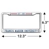 Francis Marion University Full Size Standard License Plate Metal Frame - 4 of 4