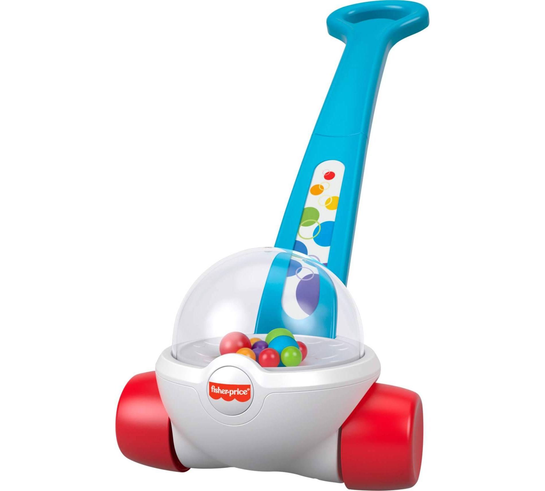 Fisher-Price Corn Popper Blue Push Toy with Popping Action for Baby & Toddler Ages 1+ Years