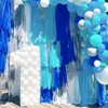 PartyWoo Crepe Paper Streamers Pearl Blue 4 Rolls 328 ft 1.8 in x 82 Ft Roll - 4 of 4