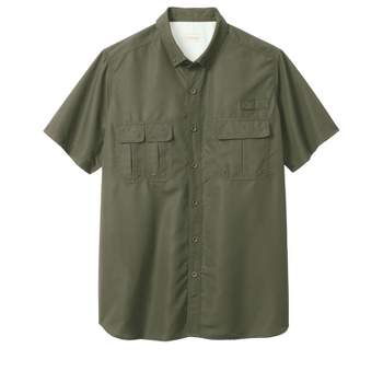 Boulder Creek by KingSize Men's Big & Tall Off-Shore Short-Sleeve Sport Shirt by