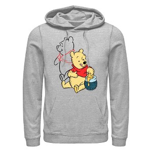 Men's Winnie the Pooh Honey and Happiness Pull Over Hoodie - 1 of 4