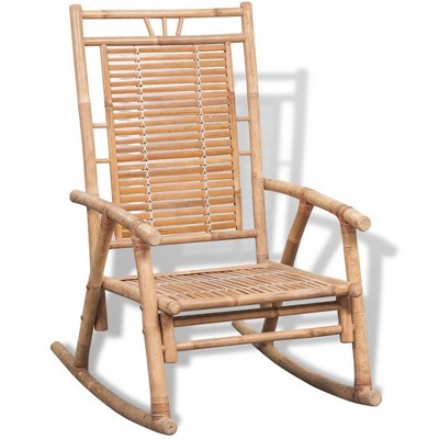 vidaXL Rocking Chair Bamboo Natural