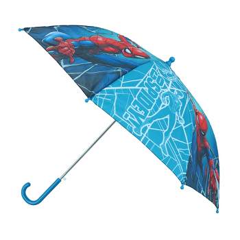 Textiel Trade Kid's Auto Open Marvel Go Spidey Spider Man Stick Umbrella