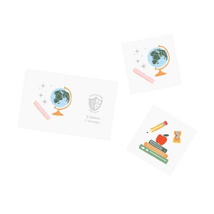 Daydream Society - Back to School Smarty Pants Party Favor Set - Pack of 2 Tattoos and 4 Sticker Sheets - 1 of 2