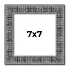 PosterPalooza | Square Distressed Black Picture Frame - UV Acrylic, Foam Board Backing, Hanging Hardware - 2 of 4