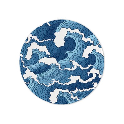 Scarlet Scope Round Premium Textured Mouse Pad