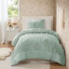 Racxily Comforter Set, Romantic Floral Design with Jersey Knit - 3 of 4