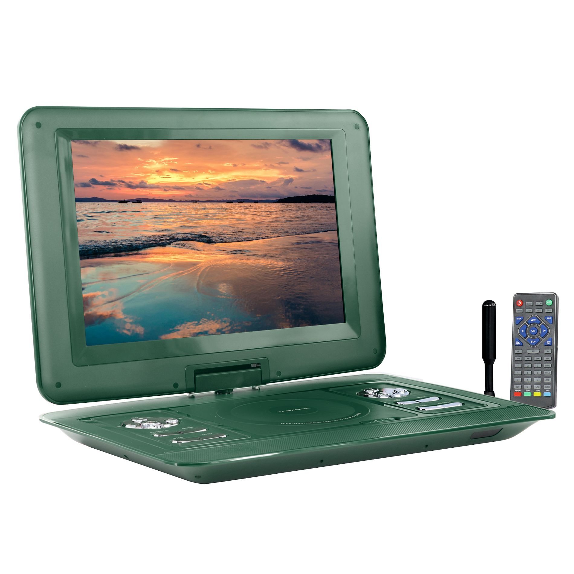 Trexonic 15.4 Inch Portable TV+ DVD Player with Swivel TFT-LCD Screen and USB,SD,AV,HDMI Inputs