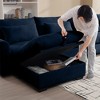 COWLOWN Corduroy Ottoman Footrest, Multi-Functional, Premium Comfort & Easy Assembly - 3 of 4