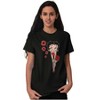 Women's Retro Betty Boop Cartoon Kissy Lips Graphic T Shirt Tees Brisco Brands - 3 of 4