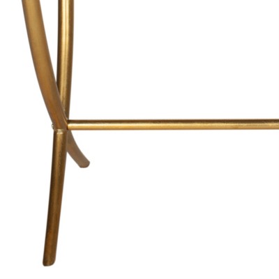 Gold Mirrored Glass Rectangular Console Table