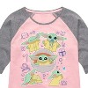 Girls' - The Mandalorian - Grogu Stickers Shirt Tail Raglan Graphic T-shirt - 2 of 4