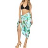 HAPPY BAY Women's Beachwear Summer Bikini Wraps Beach Wrap Sarong Coverups Skirt Bathing suit Swimsuit Swimwear Swim for Women One Size Blue, Tree - 2 of 4