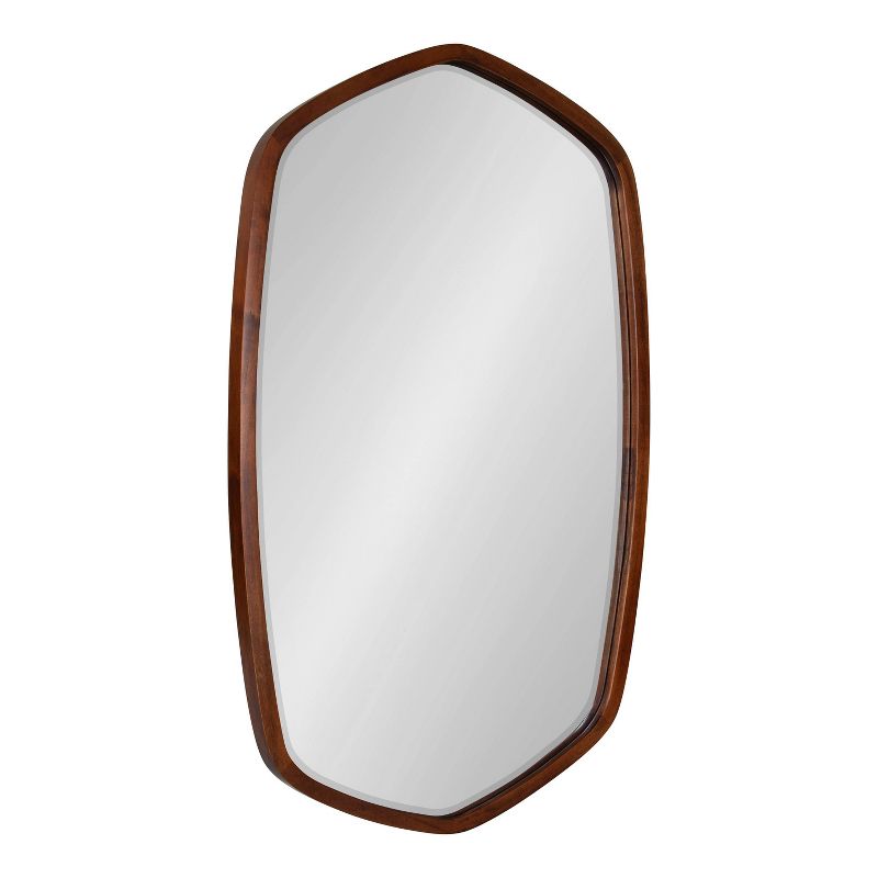 20&#34; x 36&#34; McLean Oval Wall Mirror Walnut Brown - Kate &#38; Laurel All Things Decor, 1 of 8