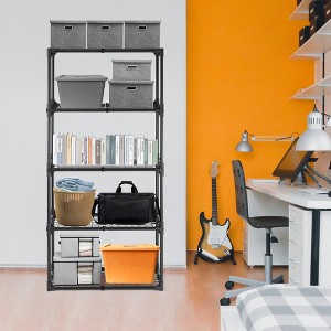 Racxily 5-Shelf Wire Rack|Heavy Duty Storage Shelf (110LBS/Shelf),Rust-UV Proof,Versatile for Exhibition/Home,Easy-Assemble 5-Shelf Wire Rack - 1 of 4
