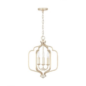 Capital Lighting Ophelia 3 - Light Chandelier in  Winter Gold - 1 of 4