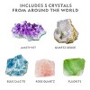 NATIONAL GEOGRAPHIC Mega Crystal Growing Lab, Grow 8 Vibrant Colored Crystals, Includes 5 Real Gemstone Specimens, Light-Up Display Stand & Guidebook - 3 of 4