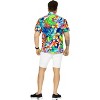 HAPPY BAY Mens Hawaiian Short Sleeve Button Down Shirt Floral Shirt Men Casual Holiday Summer Party Caribbean Shirts for Men Funny - 4 of 4