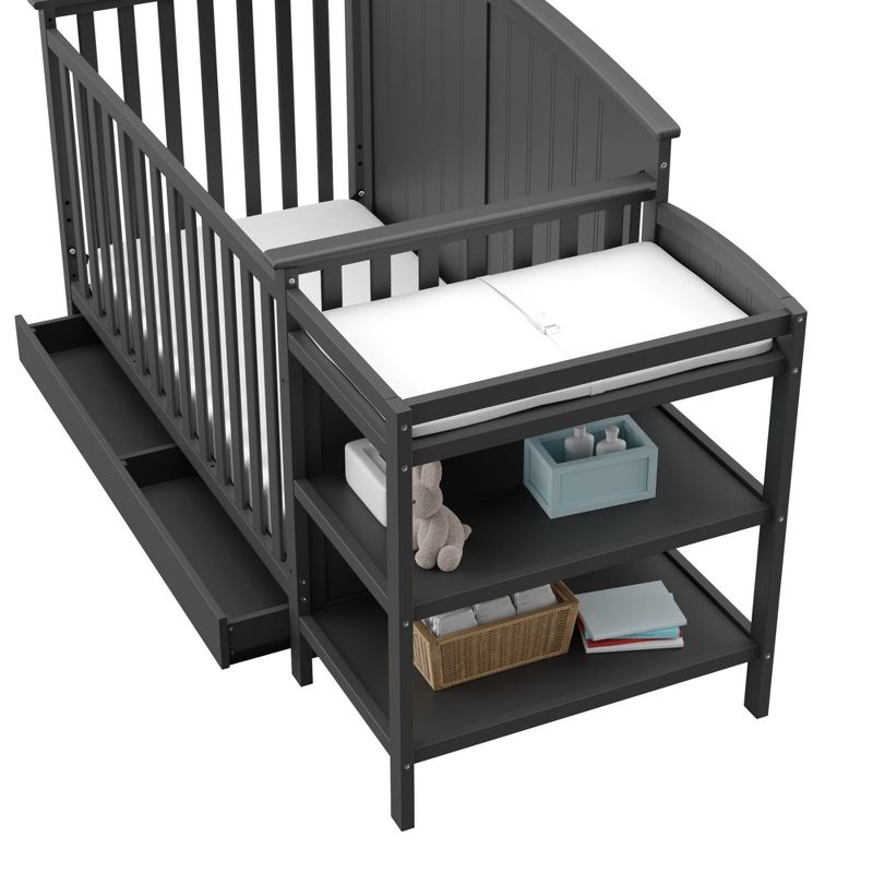 Storkcraft Steveston 4-in-1 Convertible Crib and Changer with Drawer, 5 of 10