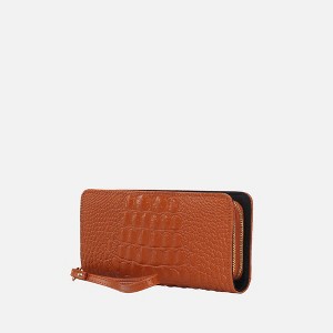 MKF Collection Eve Genuine Leather Crocodile-embossed Women’s Wristlet Wallet by Mia K - 1 of 3