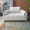 Foldable Double Sleeper Sofa Bed, Multi-Functional Floor Sofa Chair with 3 Pillows, 3-in-1 Convertible Sofa, Lounger and Mattress - 2 of 4