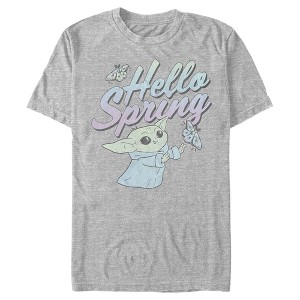 Men's Star Wars The Mandalorian Grogu Hello Spring T-Shirt - 1 of 4