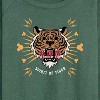 Women's - Disney - Spirit of the Tiger Lightweight French Terry Wide Neck Long Sleeve Graphic Shirt - 2 of 4