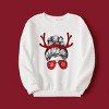 PATPAT Family Matching Sweatshirt Cartoon Print Pullover Top Mommy and Me Shirt for Family, White For Family outfits - 2 of 4