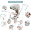 RISOKEYS 7-in-1 Multifunctional Baby Stroller with Adjustable Handle & Quick-Fold Design,for Outdoor,Travel,Daily Use,Kids Ages 1-6 Years - 4 of 4