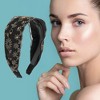 Unique Bargains Women's Rhinestone Lace Headband 5.91"x4.72" 1 Pc - 2 of 4