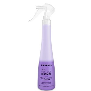 Pravana The Perfect Blonde Seal & Protect Leave-In Conditioner | Neutralizes Brassy Hair, Yellow Tones (10.1 oz) - 1 of 3