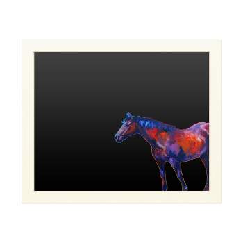 Trademark Fine Art Functional Chalkboard with Printed Artwork - Marion Rose 'Bay Mare I' Chalk Board Wall Sign