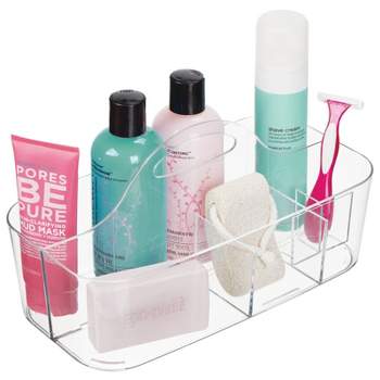 mDesign Plastic Portable Bathroom Shower Caddy Tote with Handle