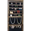 YOOCOZZ Full-Length LED Mirror with Lockable and Rotatable Jewelry Cabinet - Antique Gray - 3 of 4