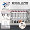 VEVOR 10-Branch Radiant Heat Manifold, 1/2" PEX Tubing Manifold, Stainless Steel PEX Manifold for Hydronic Radiant Floor Heating, Silver - 4 of 4