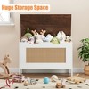 30" /39.4" Storage Chest, Toy Chest With Lids, Entryway Storage Bench with Safety Hinge Wooden Storage Trunk - 3 of 4
