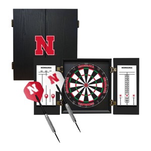 NCAA University of Nebraska Dartboard Set - 1 of 4