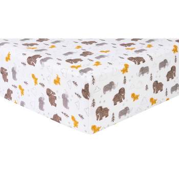 Trend Lab Woolly Friends Flannel Fitted Crib Sheet