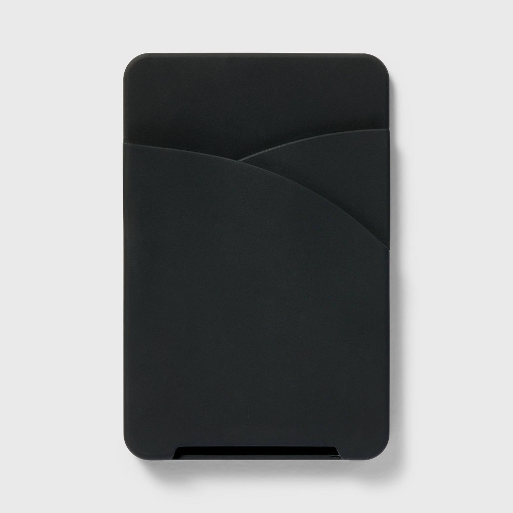 Cell Phone Wallet Pocket with MagSafe - heyday™ Black Silicone